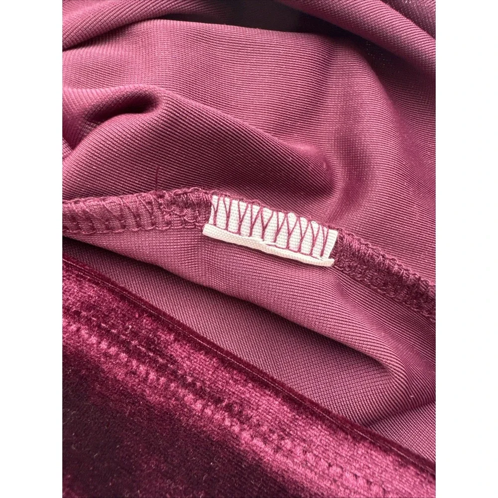 Garage Y2K Burgundy Velvet Whimsigoth Cropped Camisole Tank Top Goth Size PSmall